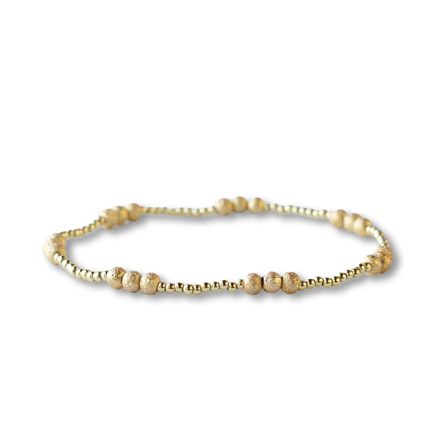 LENNY & EVA MIXED GOLD TRIO STRETCH BRACELET