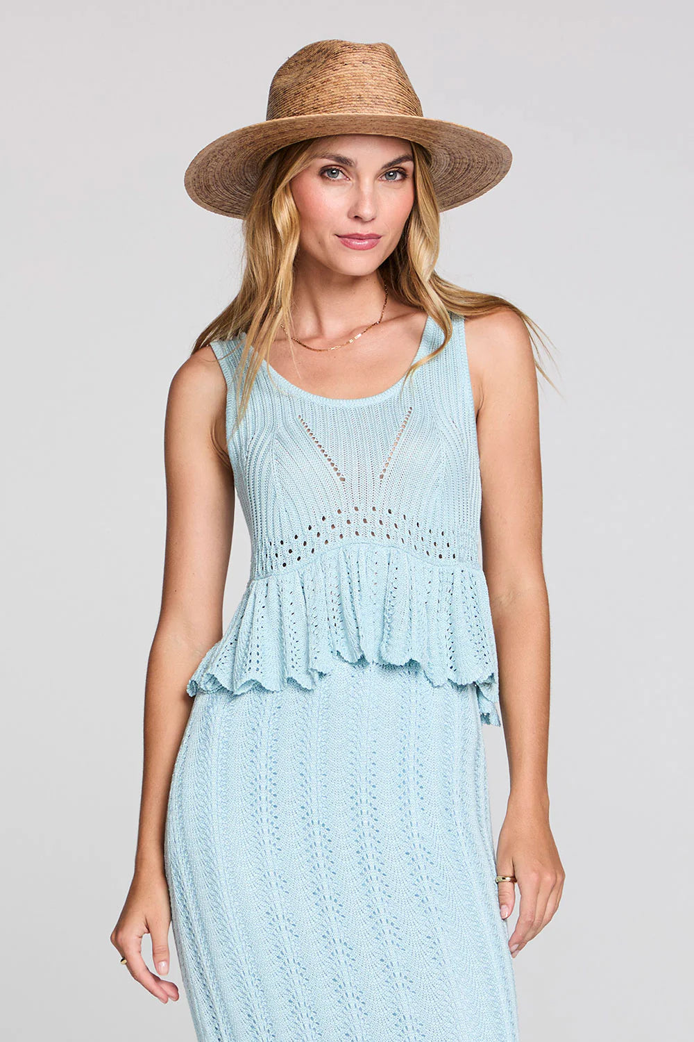 GAELLE CROCHET SWEATER TANK S3569