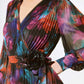 ABSTRACT L/S MIDI DRESS 243770X
