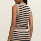 EMORI STRIPED MUSCLE TANK