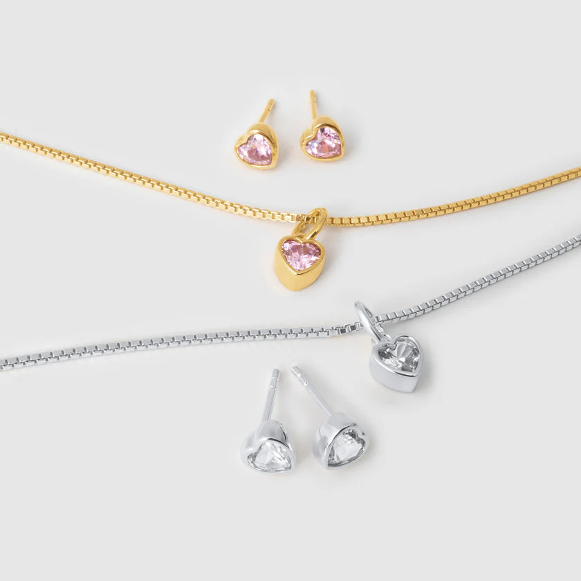 HILLBERG ADORE STUD AND NECKLACE SET