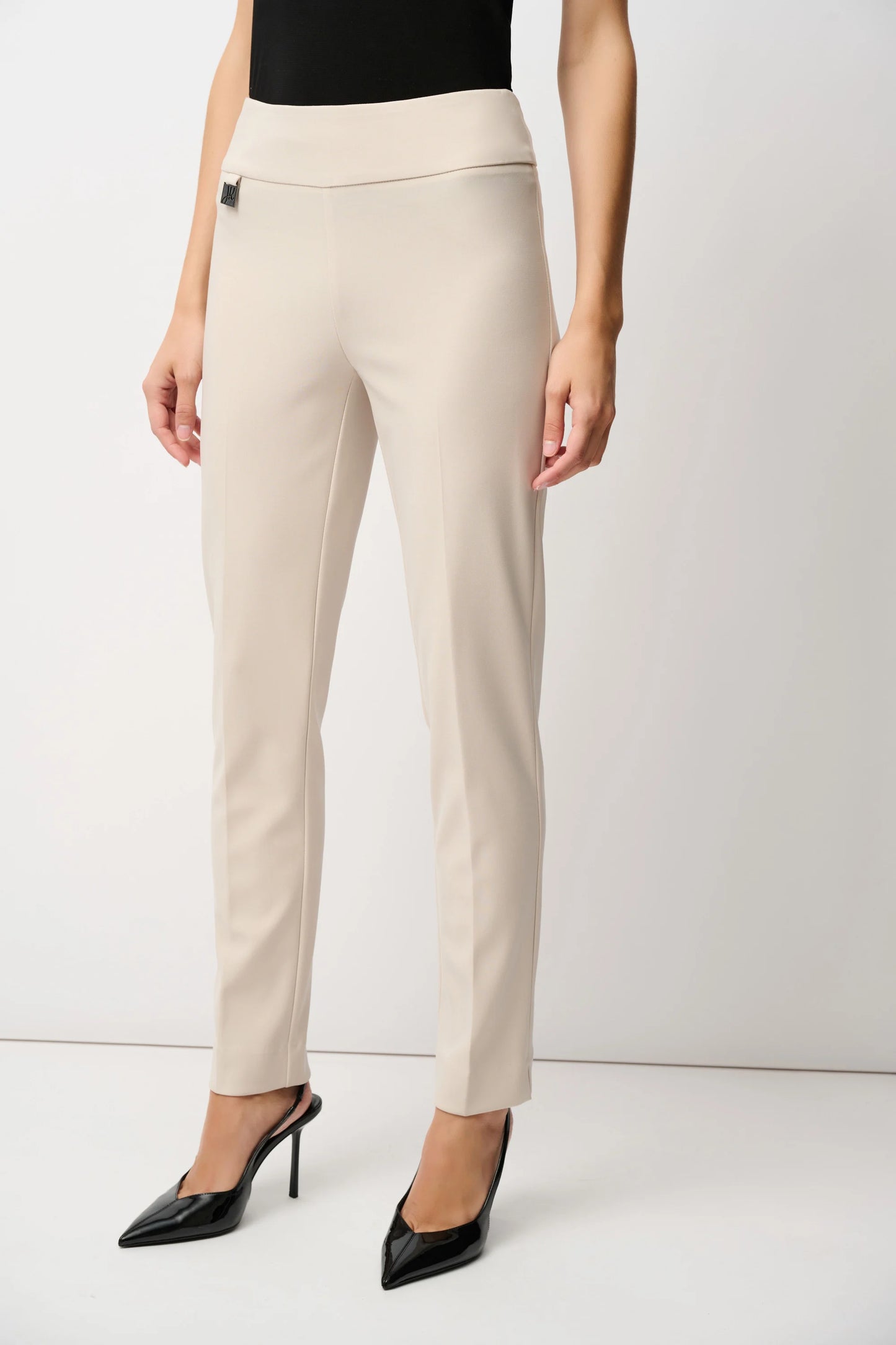 BASIC RIBKOFF DRESS PANT WITH SIDE SLIT 144092