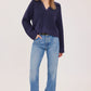 XANDER V NECK COLLARED SWEATER