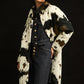 Faux Fur Cow Print Coat 264944