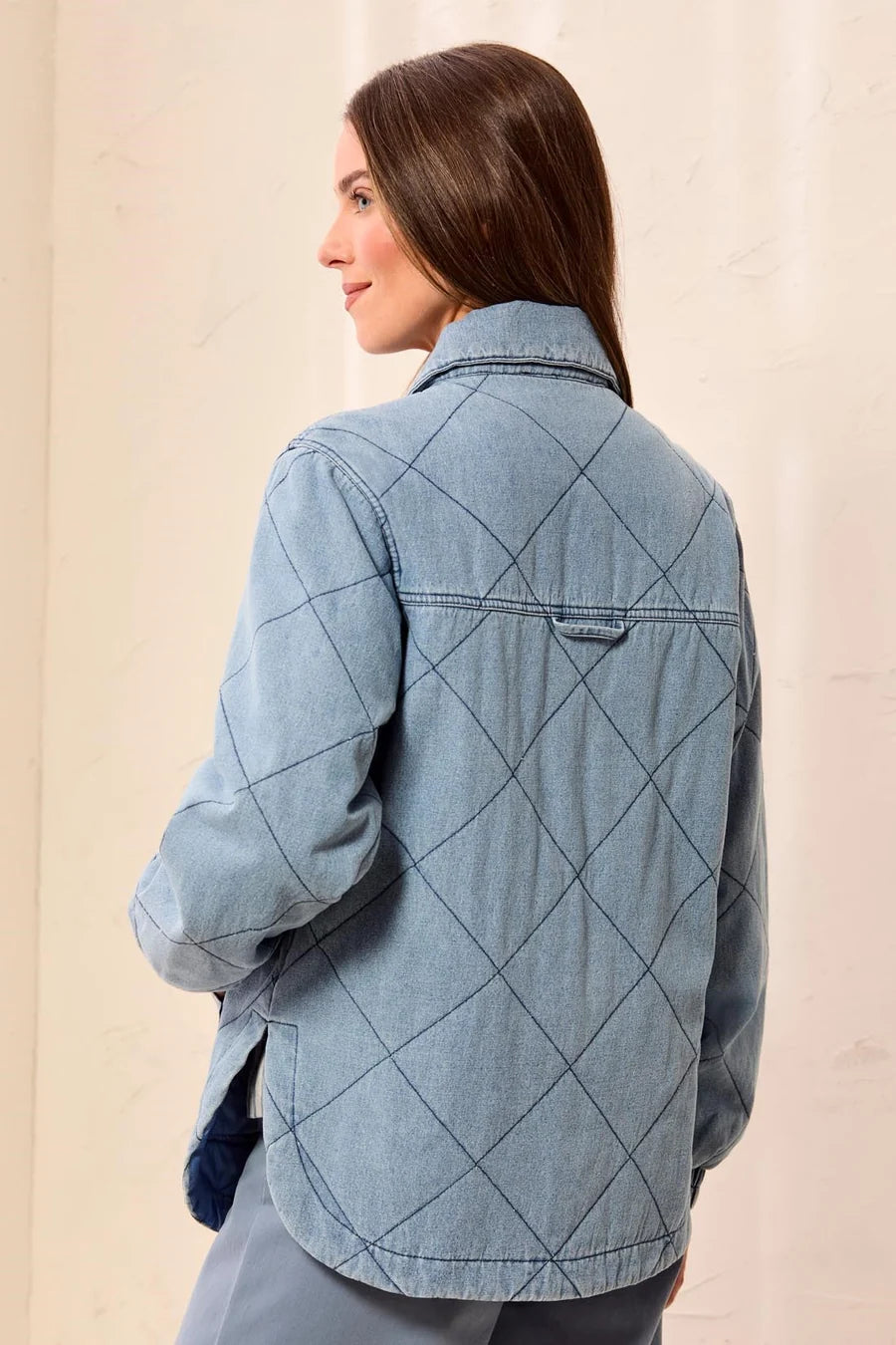 THE THEA DENIM QUILTED JACKET