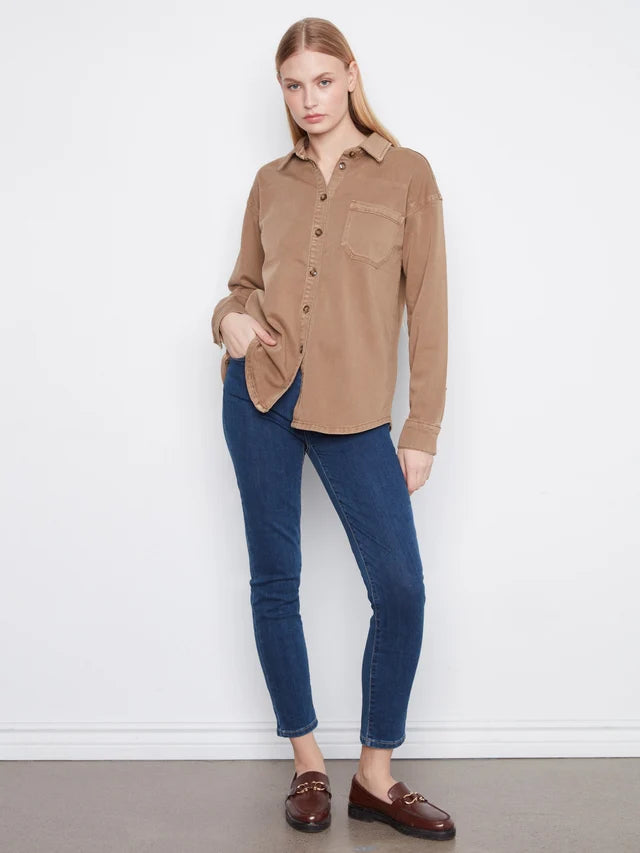 THE COLTON TWILL LONG SLEEVE OVERSHIRT