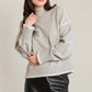 THE JOANIE STICHED MOCK NECK SWEATER