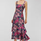 PAIGE FLORAL TEA LENGTH DRESS