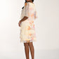 LAYERED PRINT CHIFFON DRESS