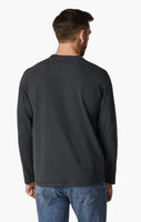 MENS LONG SLEEVE CREW NECK SLUB