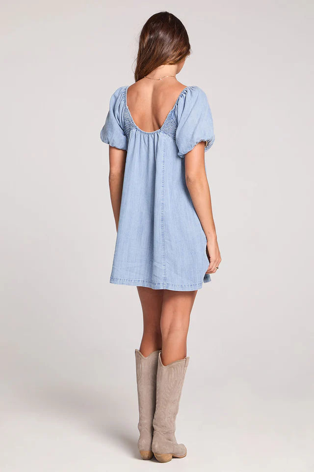 SEYMORE MINI DENIM DRESS
