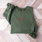 MERRY EMROIDERED CHRISTMAS SWEATSHIRT