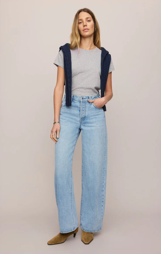 THE SHOW OFF HIGH RISE BOWED JEAN