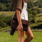 LUKA SUEDE CROSSBODY CLUTCH