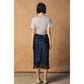 THE JENNIFER SATIN LACE HEM SKIRT