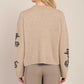 THE RACHELLE FLOWER CREWNECK SWEATER