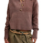 TRADING UP POLO SWEATER BY FREE PEOPLE