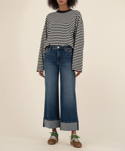 MEG HIGH RISE WIDE LEG ROLL UP