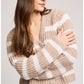 MELANIE STRIPED CARDI