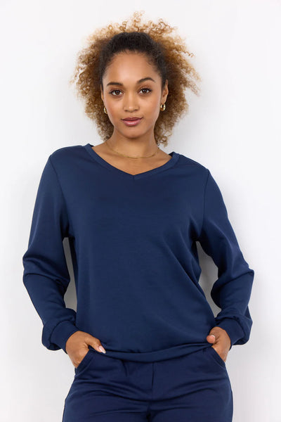 BANU 194 V NECK LONG NECK SLEEVE SWEATSHIRT 26701