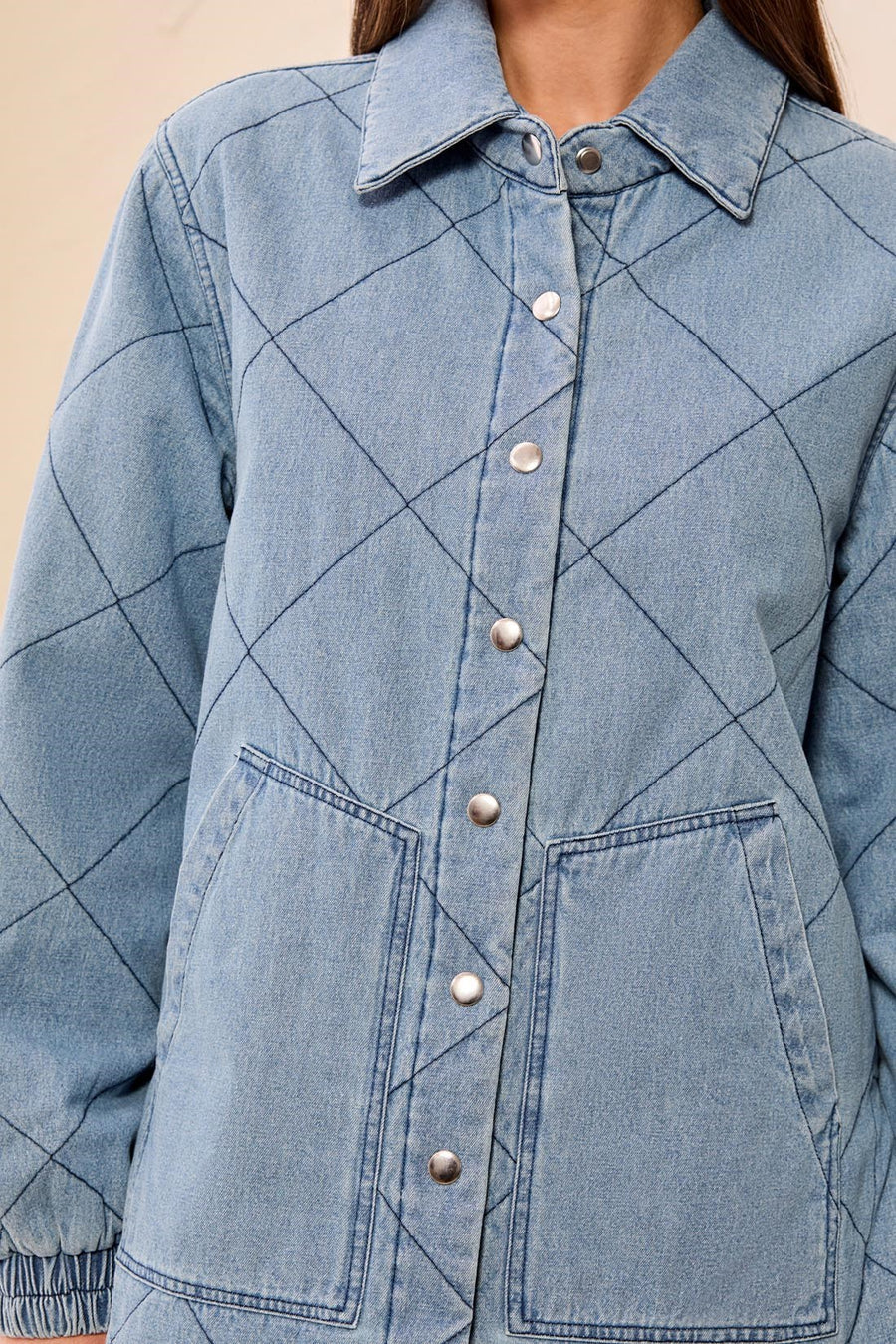 THE THEA DENIM QUILTED JACKET