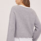 ELARA  RIBBED BOATNECK SWEATER
