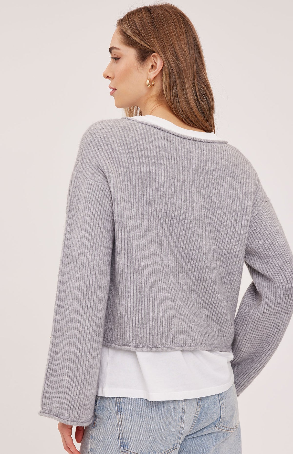 ELARA  RIBBED BOATNECK SWEATER