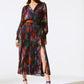 ABSTRACT L/S MIDI DRESS 243770X