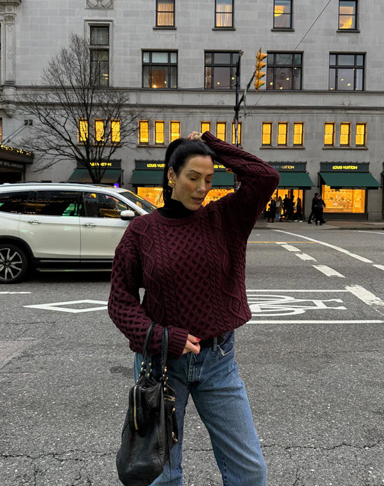 IRISH CABLE  SWEATER