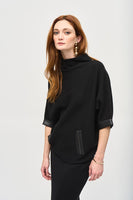 FUNNEL NECK S/S SWEATER 243966