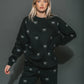 ALL OVER BOW BIG SISTER CREWNECK SWEATSHIRT