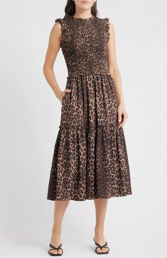VIVIER LEOPARD MAXY DRESS