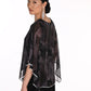 OVERLAY TOP WITH SPARKLE TRIM AND PATTERN 269149