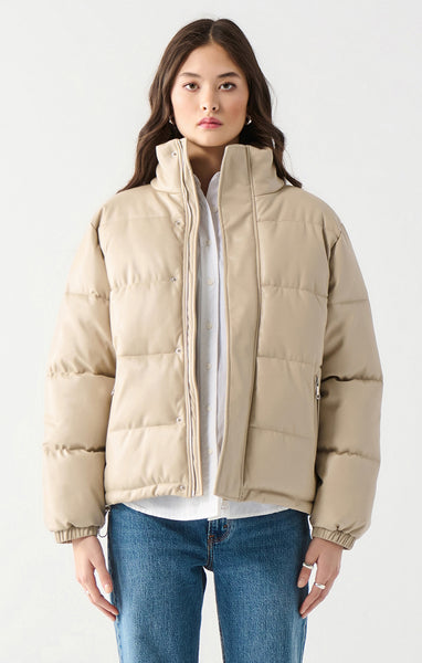 THE VENTRY FAUX LEATHER PUFFER 2429000