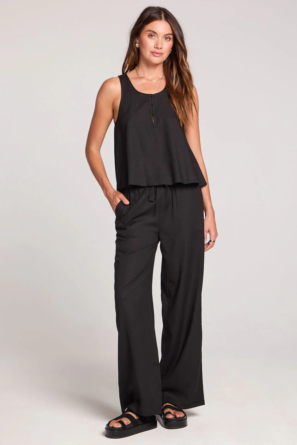 MELANIE WOVEN PULL ON PANT