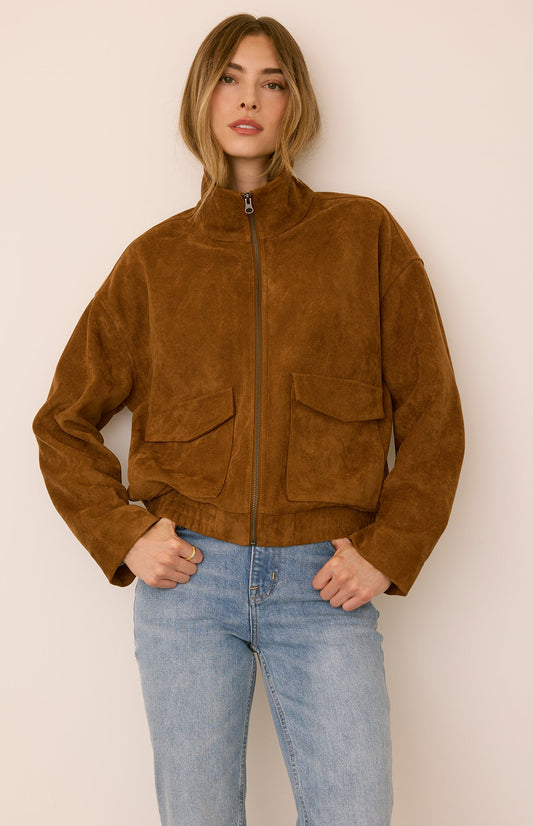 ASHTON SUEDE JACKET W/POCKETS