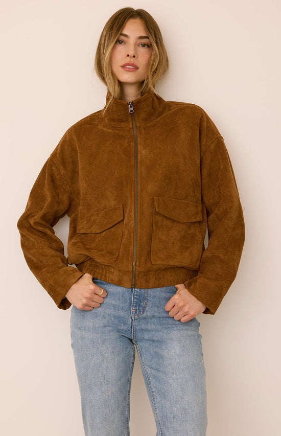 ASHTON SUEDE JACKET W/POCKETS