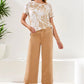 HIGH RISE FRONT FLY  PALAZZO