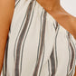 SELANI ONE SHOULDER LADDER WAIST DRESS