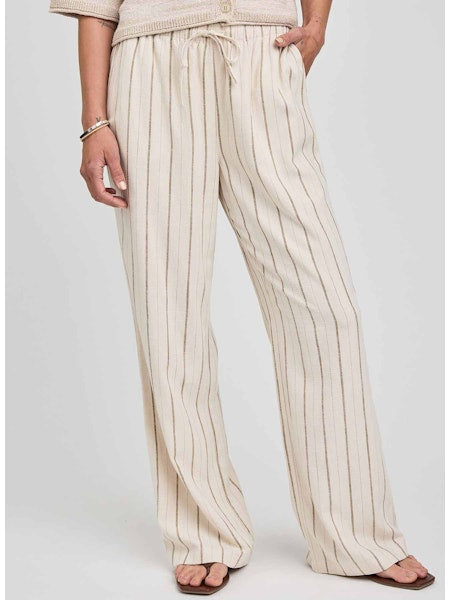 FINLEY STRIPED LINEN BLEND PANT