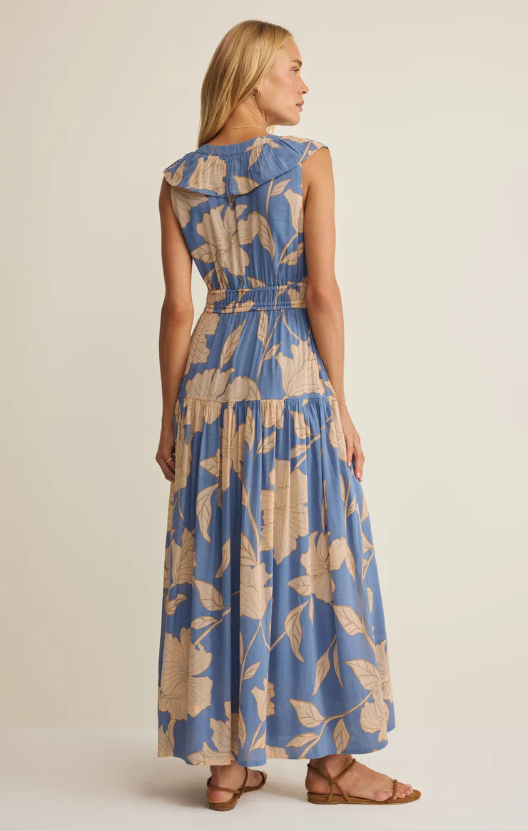 MALENE BLOOM FLORAL MAXI DRESS