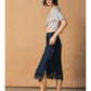 THE JENNIFER SATIN LACE HEM SKIRT