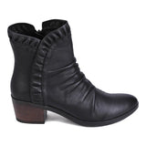 CONNIE ANKLE BOOT WITH RUFFLE DETAIL