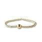 LENNY & EVA 3MM SMOOTH GOLD WITH BALL STRETCH BRACELT