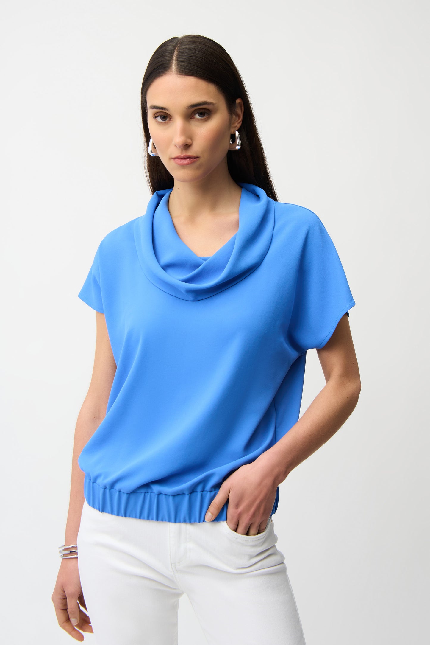 COWL NECK RELAXED PULLOVER