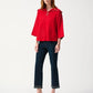 JACQUARD ZIPPER COLLAR SWEATER 243954
