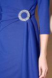 JOSEPH RIBKOFF DRESS WITH BROOCH 233702