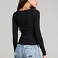 SCOOP LONG SLEEVE SLIM TEE S3502