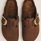 BOSTON BIG BUCKLE  NUBUCK TONAL NARROW