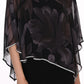 OVERLAY TOP WITH SPARKLE TRIM AND PATTERN 269149